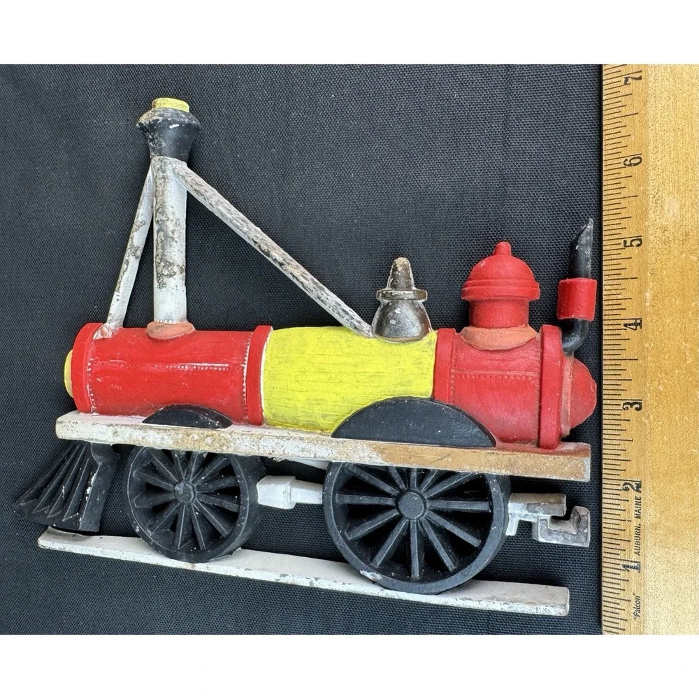 Vintage 1969 Sexton USA Cast Metal Steam Train Wall Hanging Plaque
